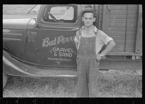 Mechanicsburg, Ohio. Harvest hand and helper on the Virgil Thaxton farm.2