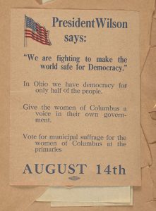 Vote for Municipal Suffrage, Columbus Ohio