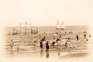 The Beach at Cedar Point, circa 1910