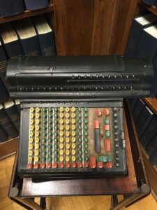 Photo of a Marchant Electric Calculator, circa 1930s-1950s. Cincinnati Children's.