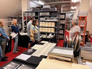 archival space with 4 people